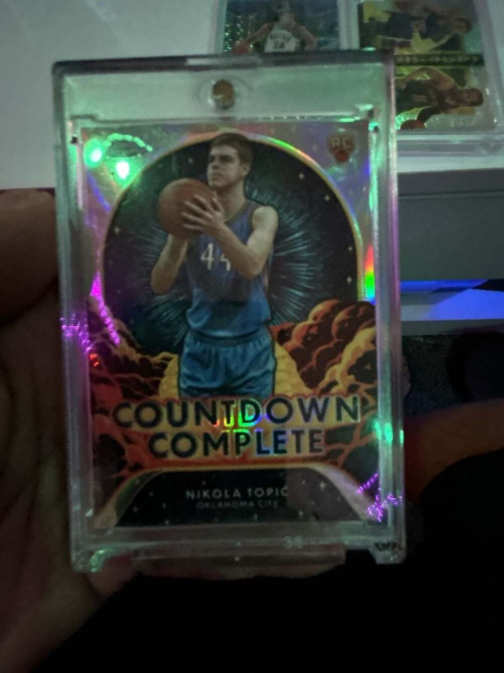 2024-25 Topps Chrome Basketball Nikola Topic Countdown Complete Rookie Card